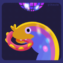Animated Eel Disco Dance GIF