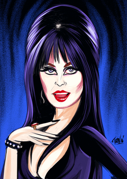 Animated Elvira Blinking GIF