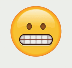 Animated Emoji Grinding Teeth Sticker GIF