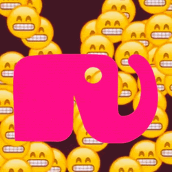 Animated Emoji Pink Elephant GIF