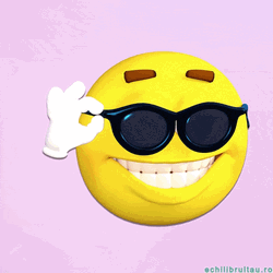 Animated Emoji Shiny Sunglasses GIF