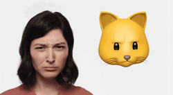 Animated Emoji Woman Cat GIF
