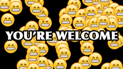 Animated Emoji You're Welcome GIF
