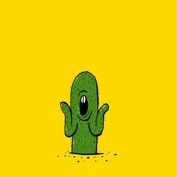 Animated Exploding Cactus Wooow Reaction GIF