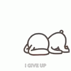 Animated Face Crawl I Give Up GIF