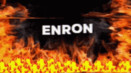 Animated Fire Enron Text GIF