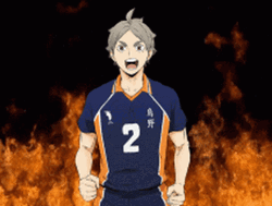 Animated Fire Koshi Sugawara  GIF