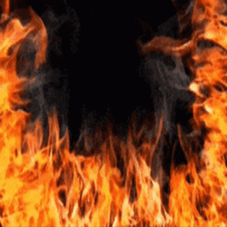 Animated Fire With Smoke GIF
