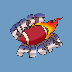 Animated First Pick Auto Draft Ball Flames GIF