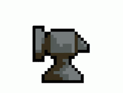 Animated Floating Anvil GIF
