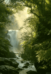 Animated Forest Waterfalls