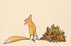 Animated Fox In Fall GIF