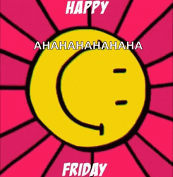 Animated Friday Rotating Smiley GIF