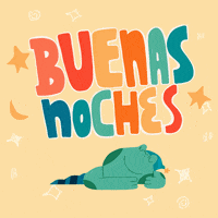 Animated Frog Sleeping Buenas Noches Amor Sticker  GIF