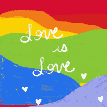 Animated Gay Love Is Love Lgbt Rainbow  GIF