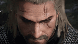 Animated Gerald Wounded Face Witcher GIF