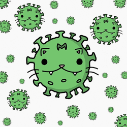 Animated Germs Everywhere GIF