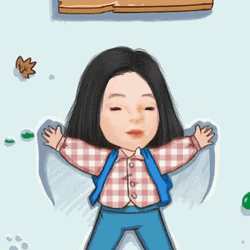 Animated Girl Enjoying Winter Snow Hello Meme GIF