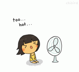 Animated Girl Its So Hot GIF