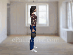 Animated Girl Single Leg Deadlift Weight Lift Ball GIF