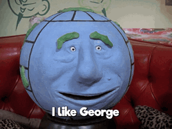 Animated Globey Likes George Washington  GIF