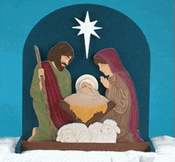 Animated Glow In The Dark Nativity Of Jesus  GIF
