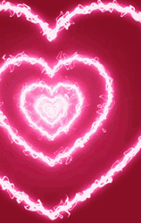 Animated Glowing Pink Electricity Heart