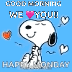 Animated Good Morning Monday With Snoopy GIF