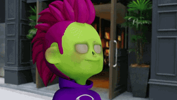 Animated Green Guy Good Thinking GIF