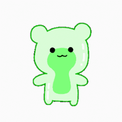 Animated Gummy Bear Shake Head GIF