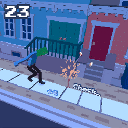 Animated Guy Walking Fast In Game GIF