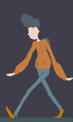 Animated Guy Walking GIF