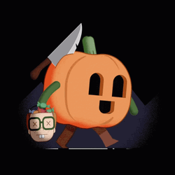 Animated Halloween Jack O' Lantern