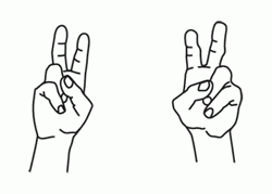 Animated Hand Air Quotes GIF