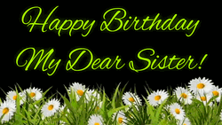 Animated Happy Birthday Dear Sister GIF 