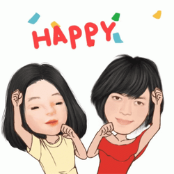 Animated Happy Dancing Girls GIF