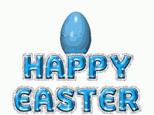 Animated Happy Easter Bunny In Egg Peaking GIF