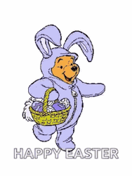 Animated Happy Easter Winnie The Pooh Bunny Costume