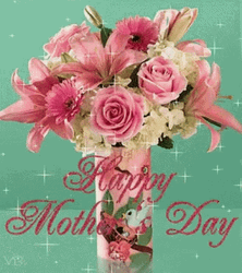 Animated Happy Mothers Day Flowers GIF