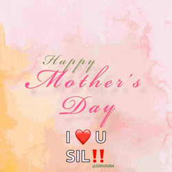 Animated Happy Mothers Day I Love You Sil GIF