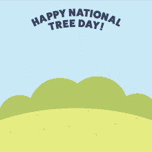 Animated Happy National Tree Day Celebration