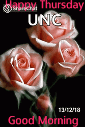 Animated Happy Thursday Good Morning Blooming Flowers GIF