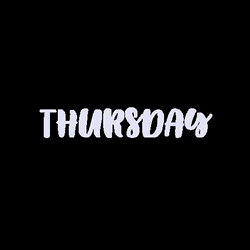 Animated Happy Thursday Hearts Bubbles Simple Greetings GIF