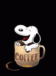 Animated Happy Tuesday Coffee Snoopy