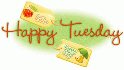 Animated Happy Tuesday Hello Tags GIF
