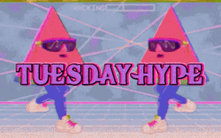 Animated Happy Tuesday Hype Cool Triangle