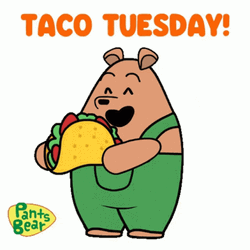 Animated Happy Tuesday Pants Bear GIF