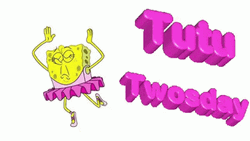 Animated Happy Tuesday SpongeBob Tutu GIF