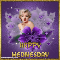 Animated Happy Wednesday Beautiful Lady  GIF