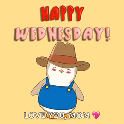 Animated Happy Wednesday Dancing Penguin  GIF